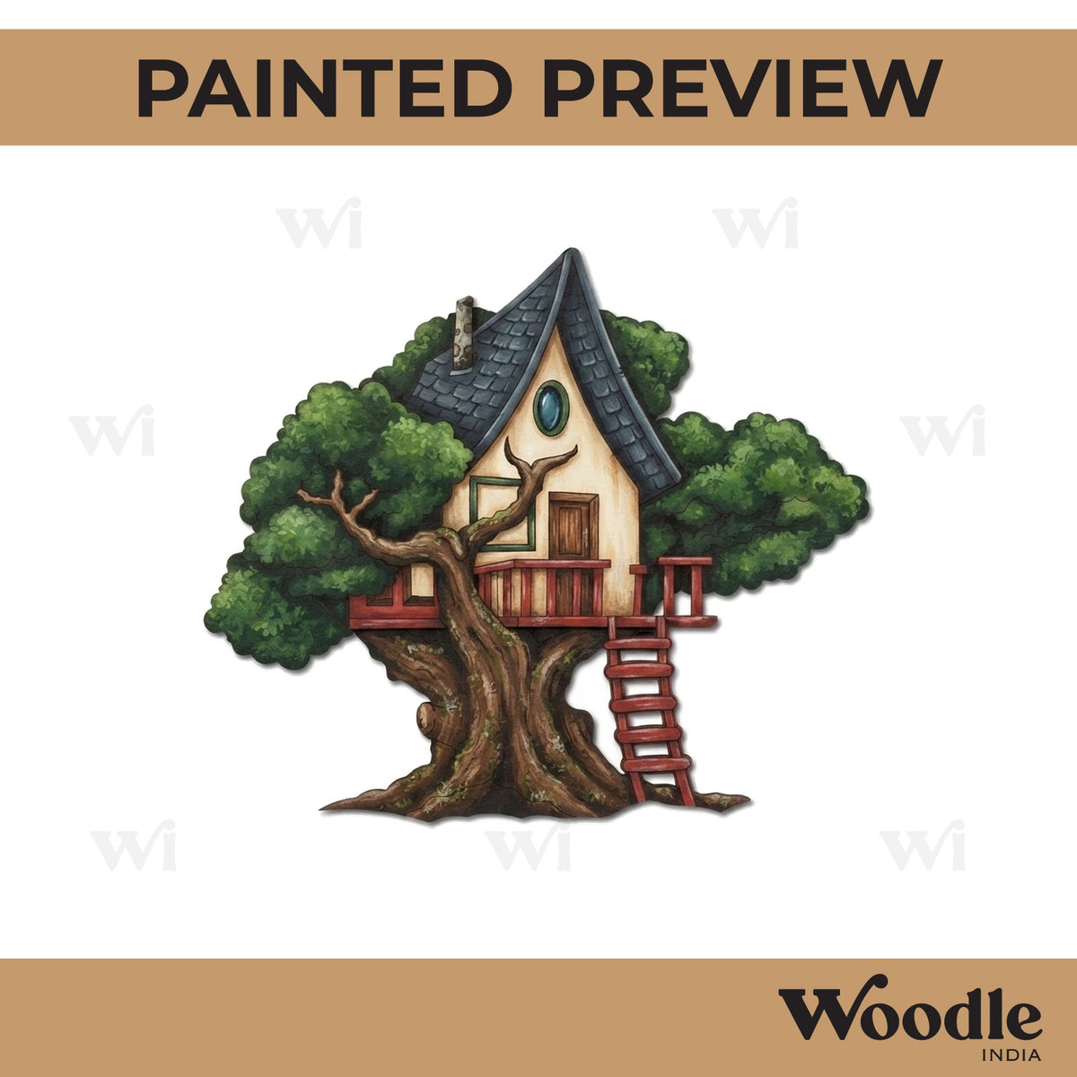 Tree House Pre Marked MDF Design 1