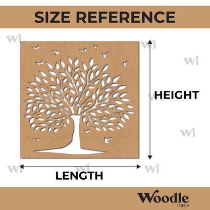 Tree Jali Cutout MDF Design 1
