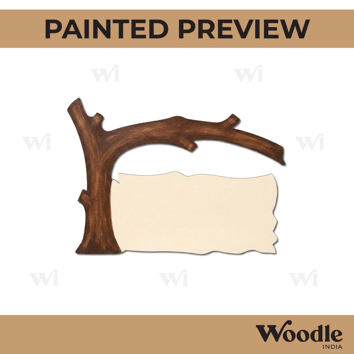 Tree Nameplate MDF Design 3