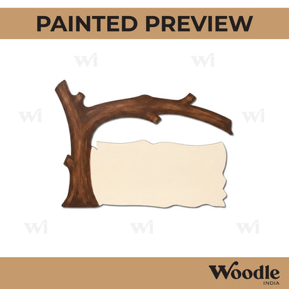 Tree Nameplate MDF Design 3