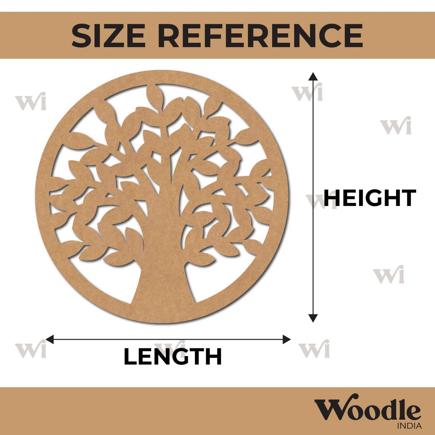 Tree Cutout MDF Design 14