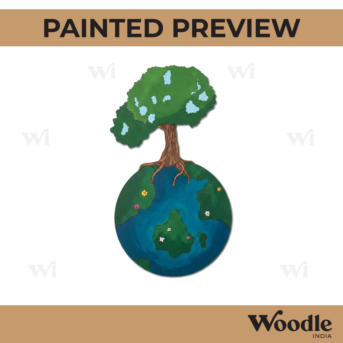Tree On Earth Pre Marked MDF Design 1