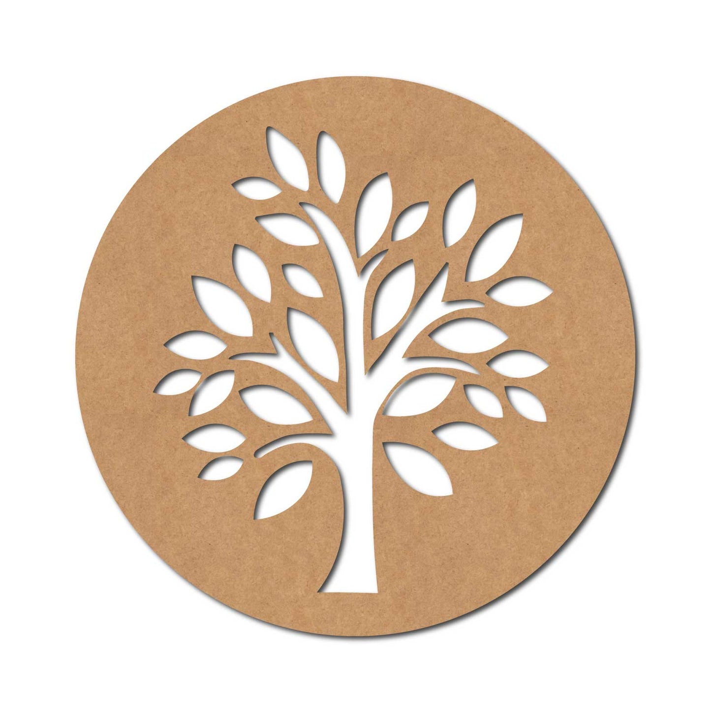 Tree Round Cutout MDF Design 1