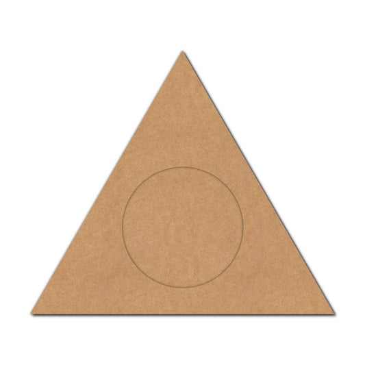 Triangle Diya Tealight Holder MDF Design 1