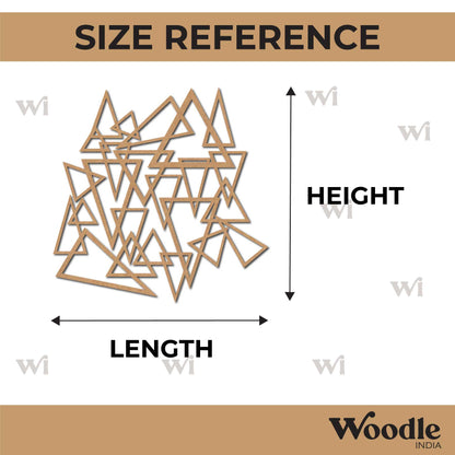 Triangles Jali Cutout MDF Design 1