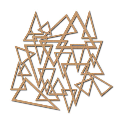 Triangles Jali Cutout MDF Design 1