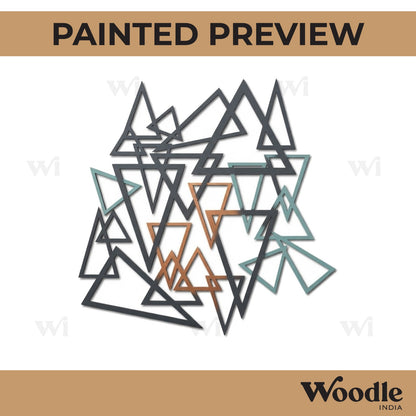 Triangles Jali Cutout MDF Design 1