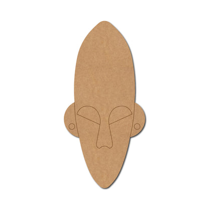 Tribal Man Face Pre Marked MDF Design 15