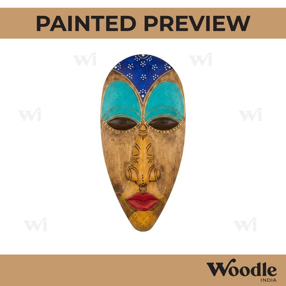 Tribal Man Face Pre Marked MDF Design 5