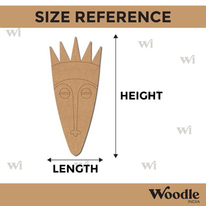 Tribal Man Face Pre Marked MDF Design 7