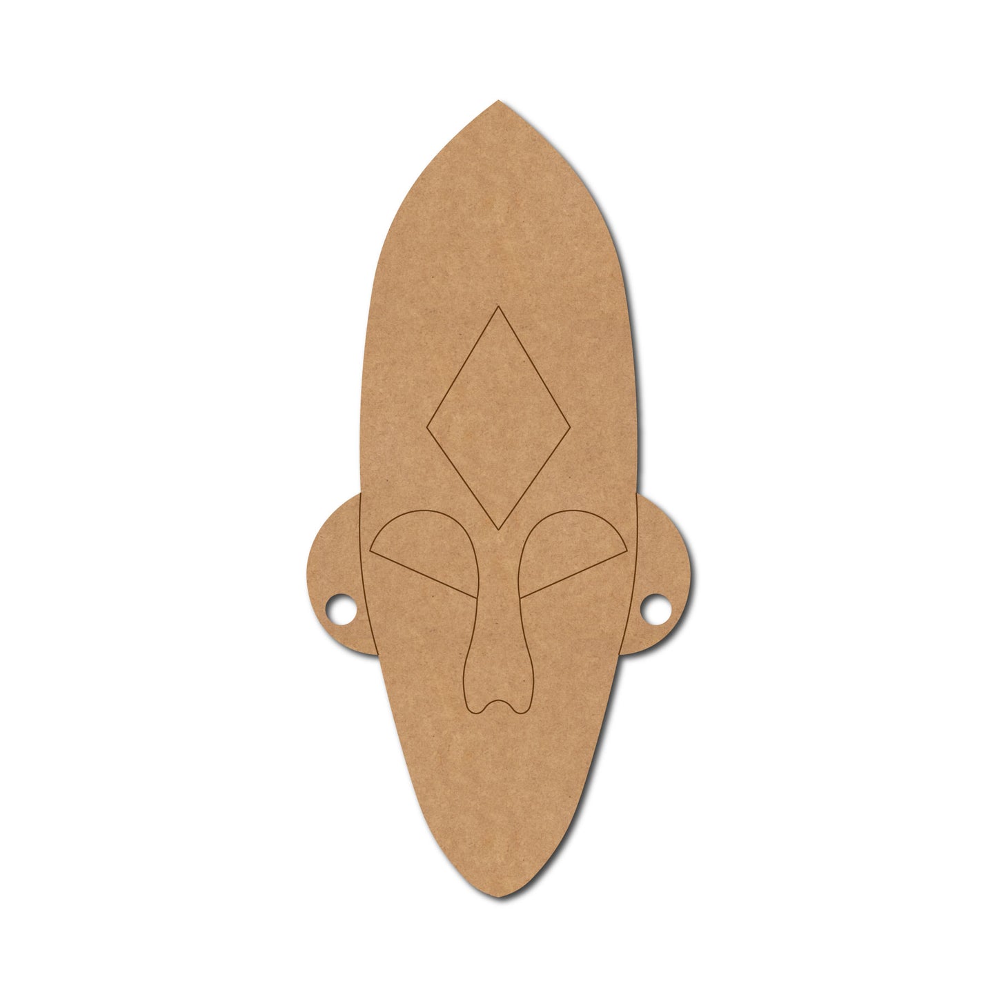 Tribal Man Face Pre Marked MDF Design 8