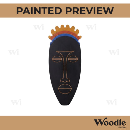 Tribal Man Face Pre Marked MDF Design 9