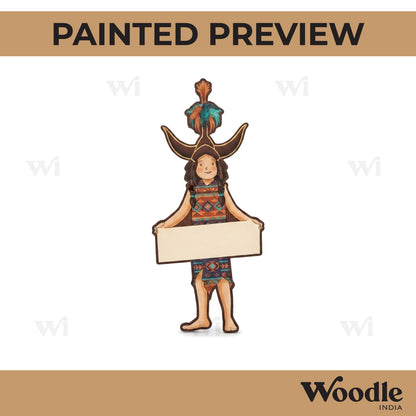 Tribal Man Pre Marked MDF Design 1