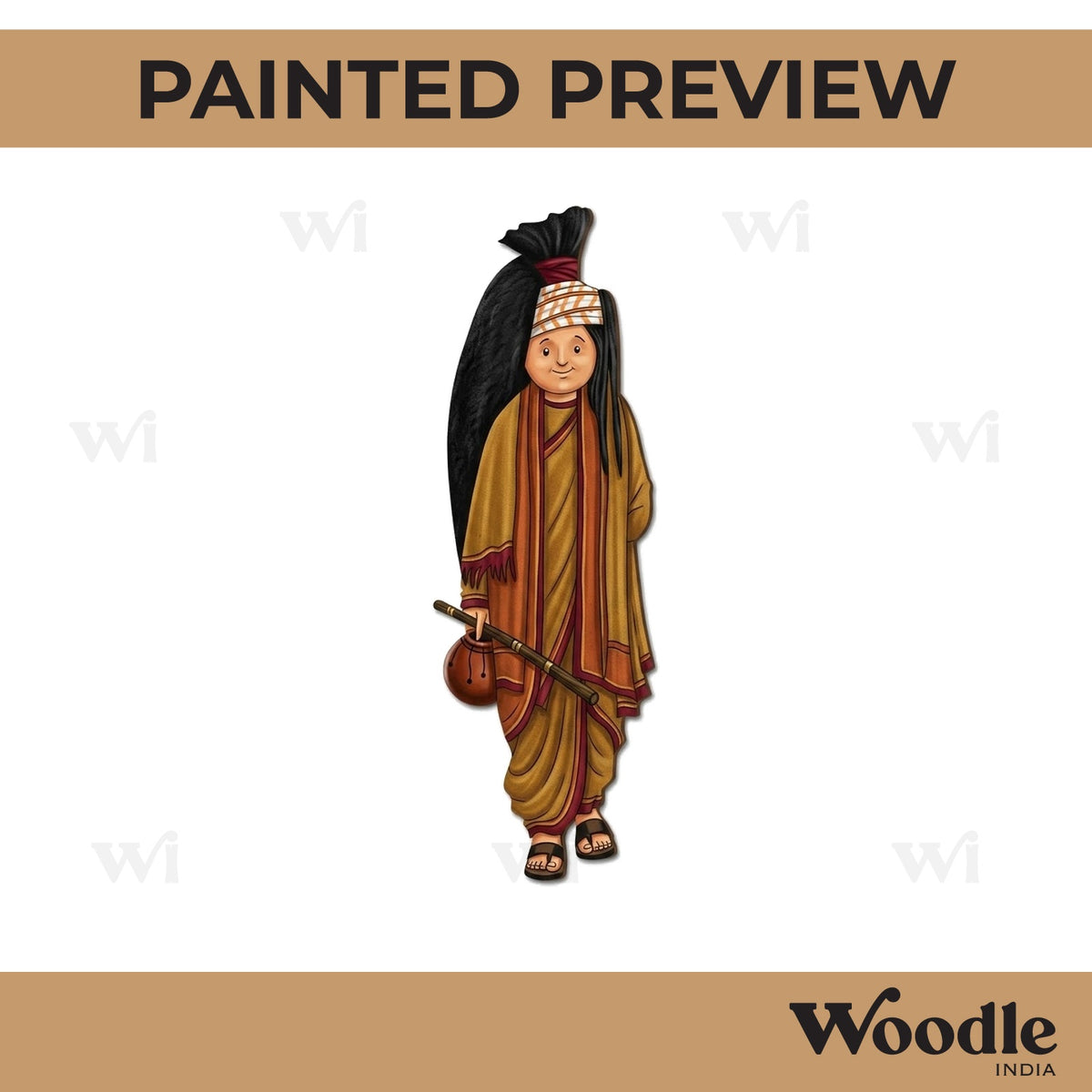Tribal Man Pre Marked MDF Design 4