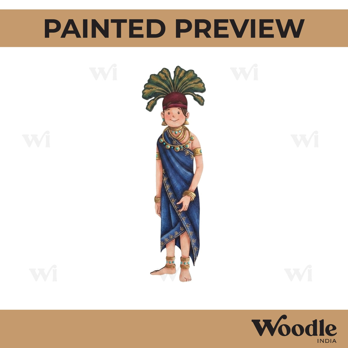 Tribal Woman Pre Marked MDF Design 1