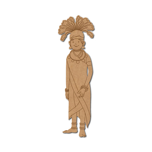 Tribal Woman Pre Marked MDF Design 1