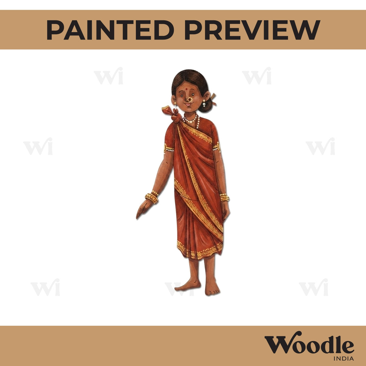 Tribal Woman Pre Marked MDF Design 2