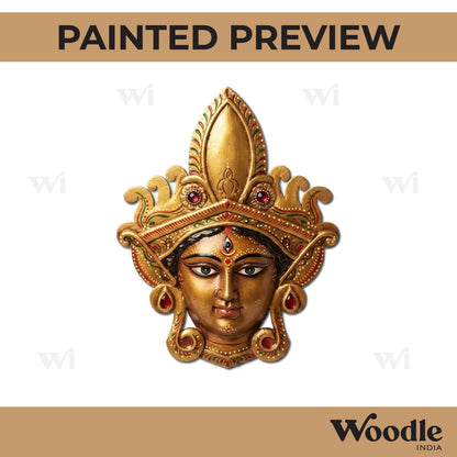 Trinayani Durga Maa Pre Marked MDF Design 2
