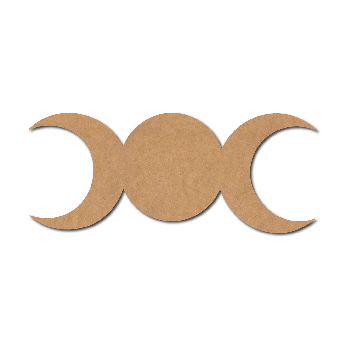 Triple Moon Cutout MDF Design 1