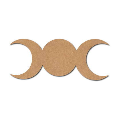 Triple Moon Cutout MDF Design 1