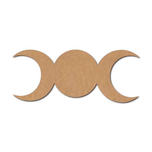 Triple Moon Cutout MDF Design 1