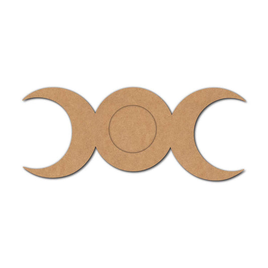 Triple Moon Diya Tealight Holder MDF Design 1