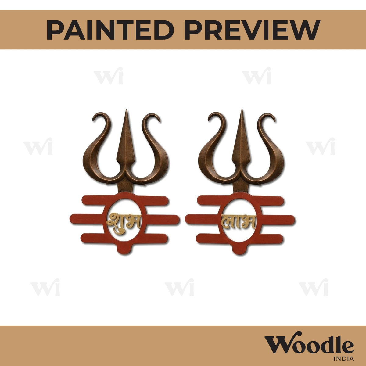 Trishul Shubh Labh Base MDF Design 1