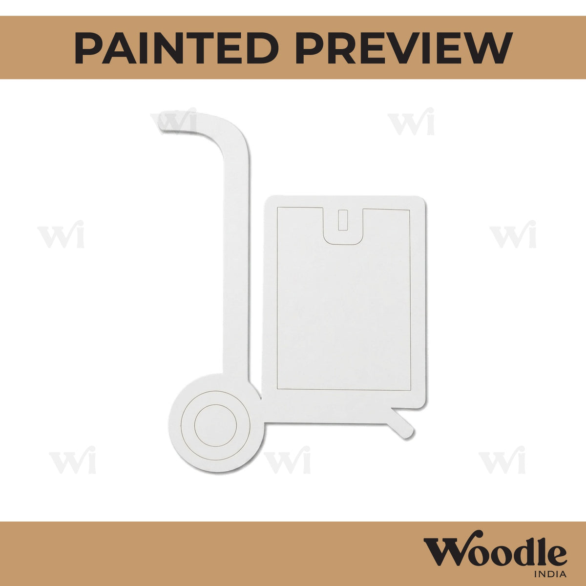 Trolley Cart Pre Marked MDF Design 1