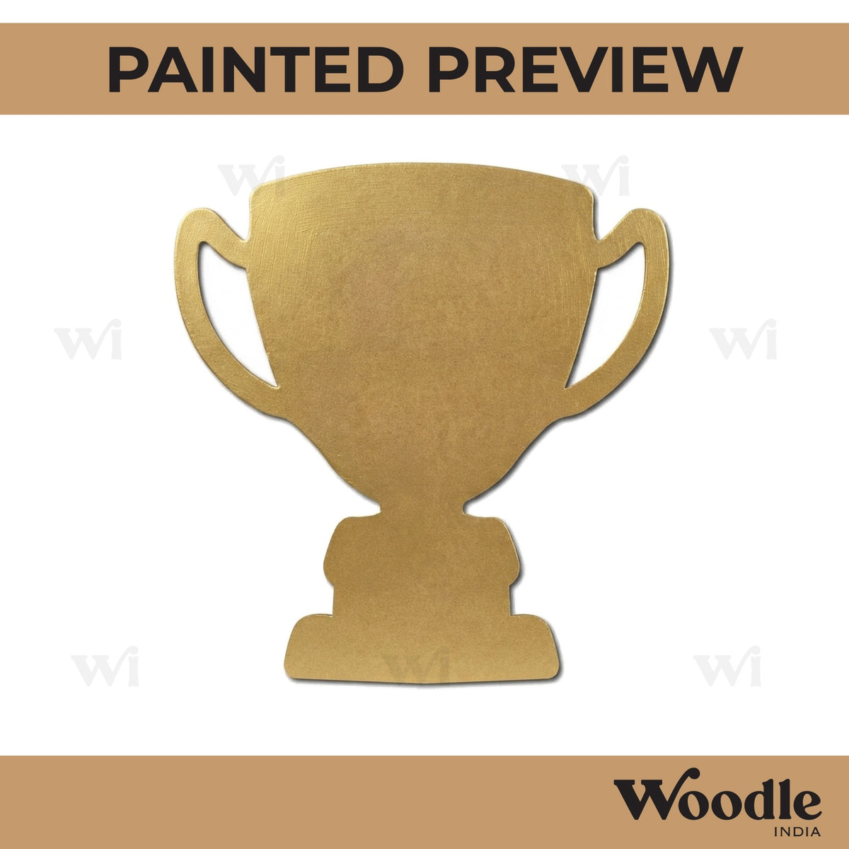 Trophy Award Cutout MDF Design 1