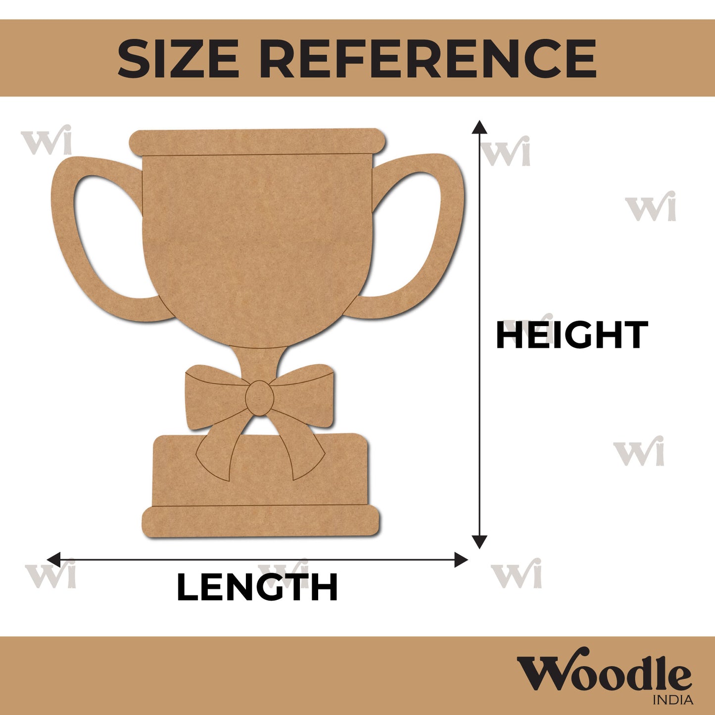 Trophy Pre Marked MDF Design 1