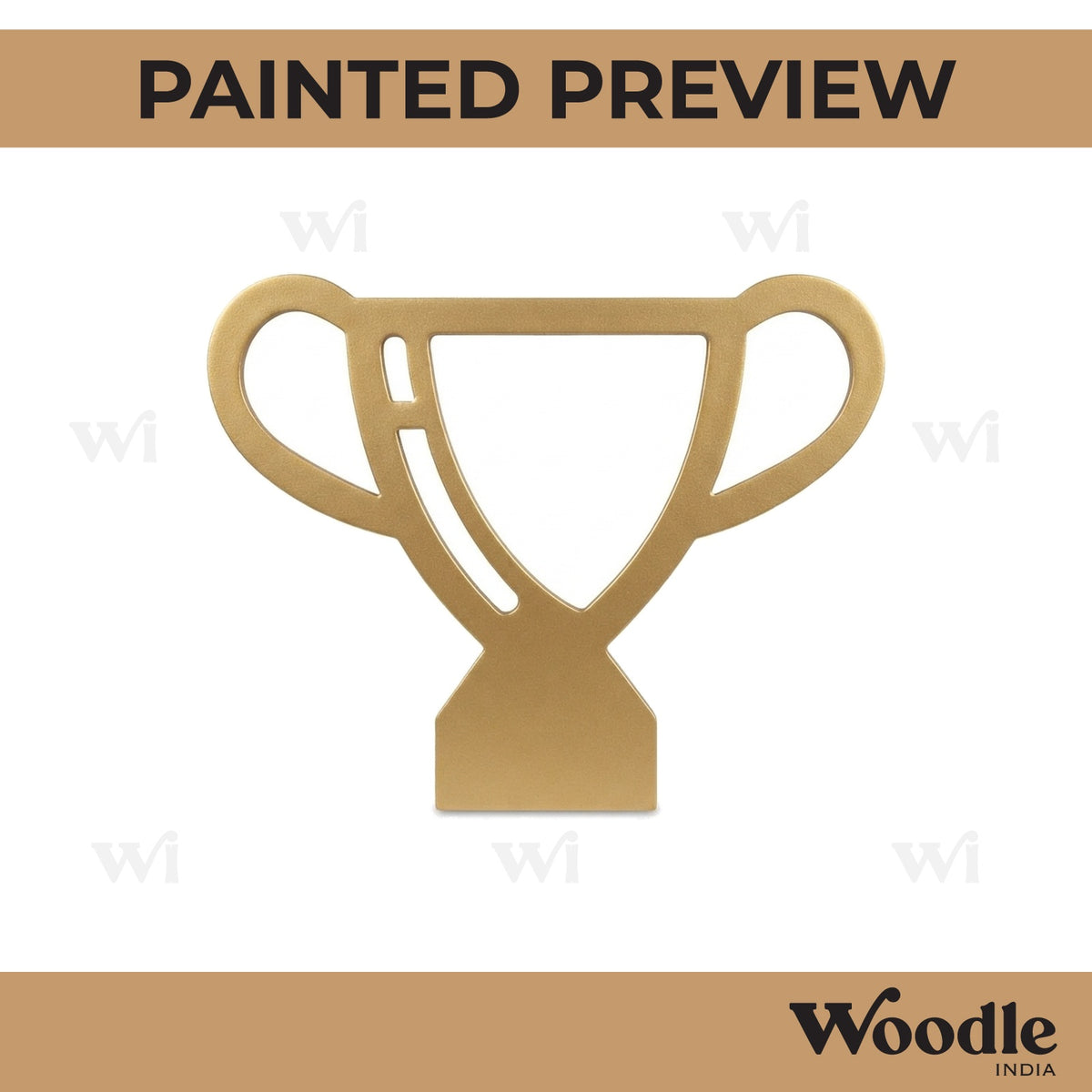 Trophy Cutout MDF Design 3