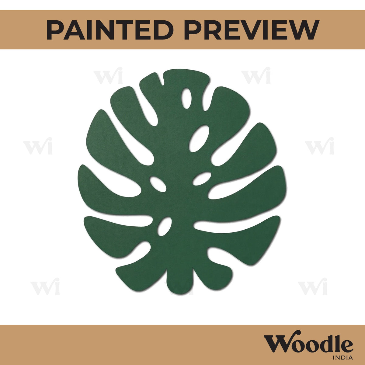 Tropical Leaf Cutout MDF Design 1