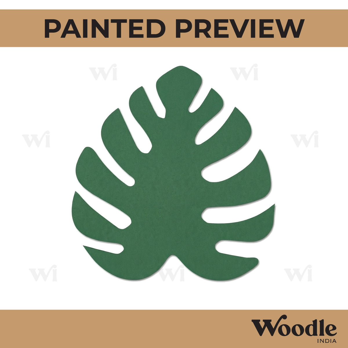 Tropical Leaf Cutout MDF Design 2