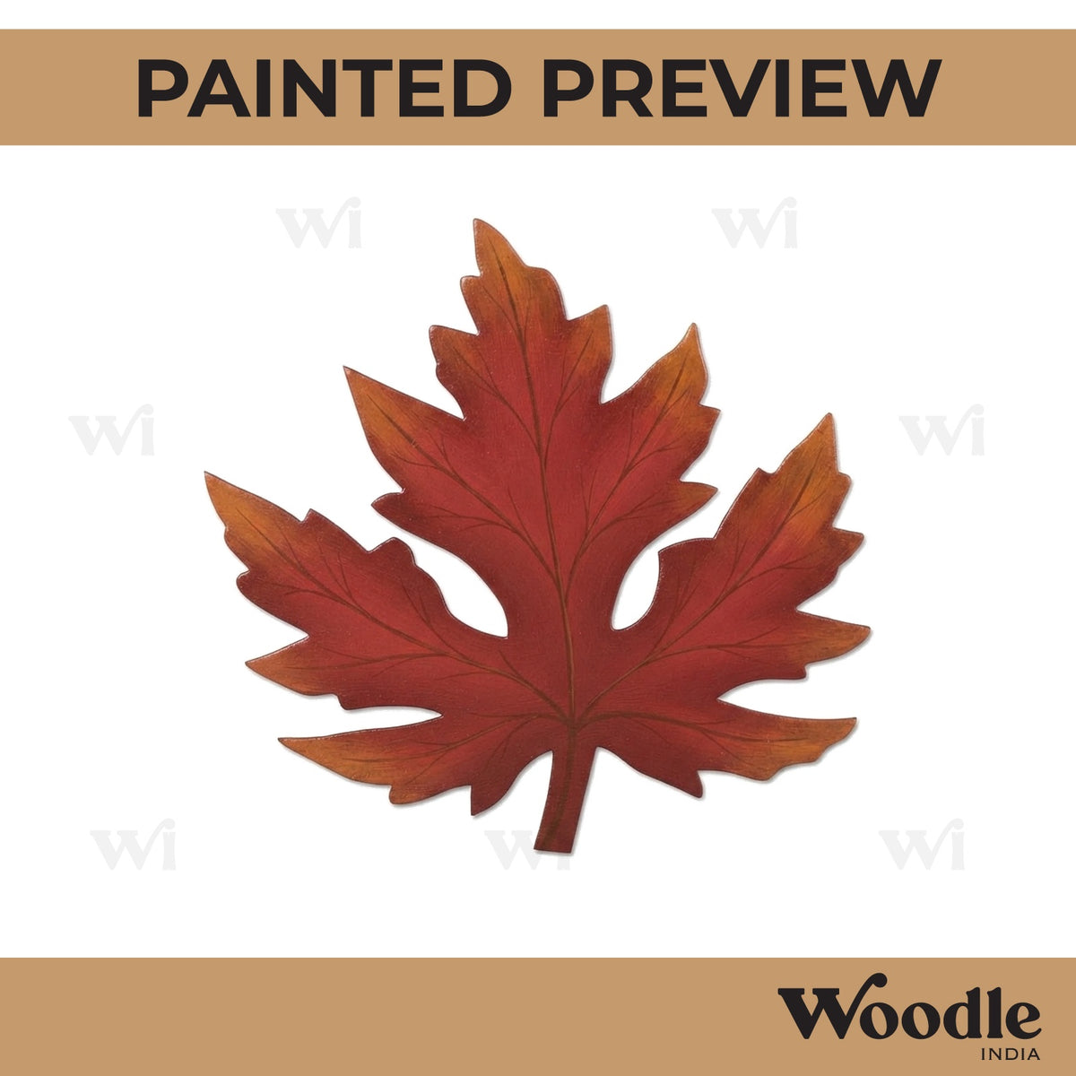 Tropical Leaf Cutout MDF Design 3