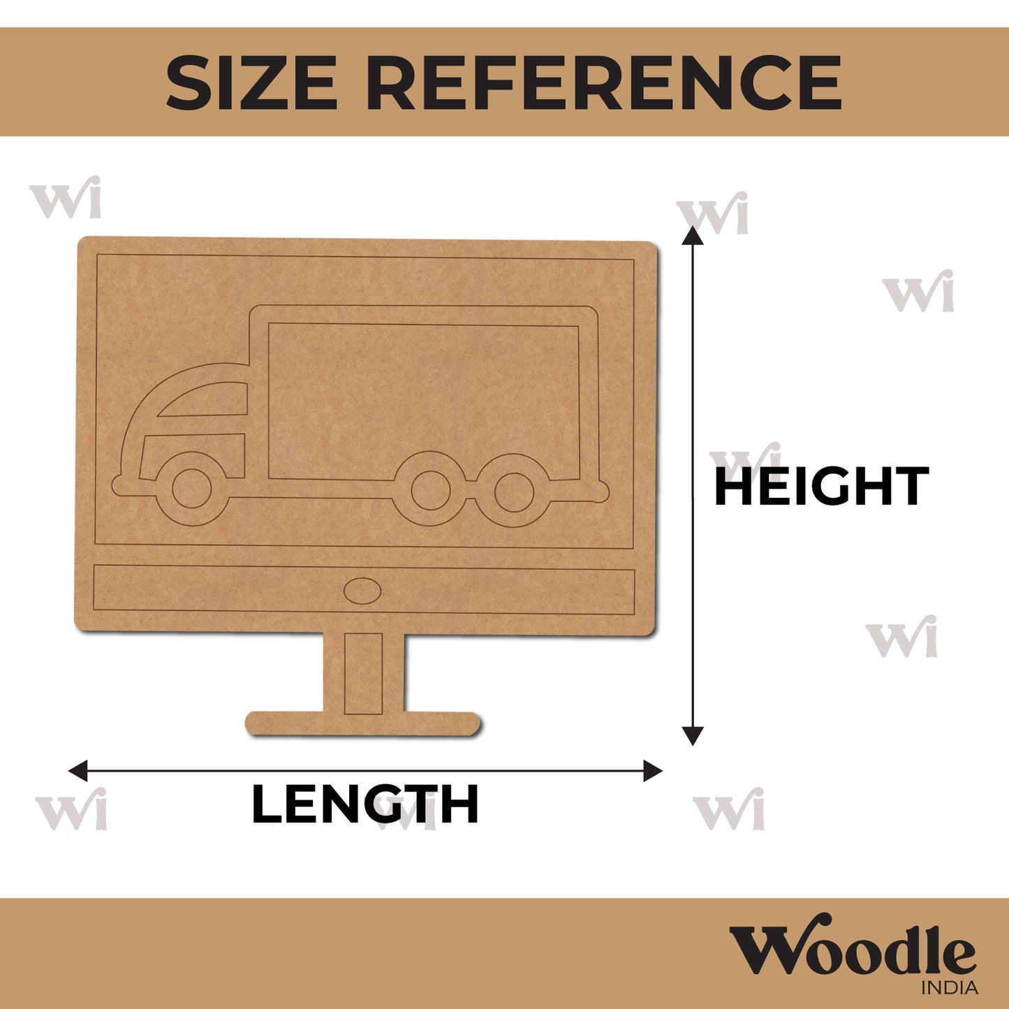 Truck Computer Pre Marked MDF Design 1