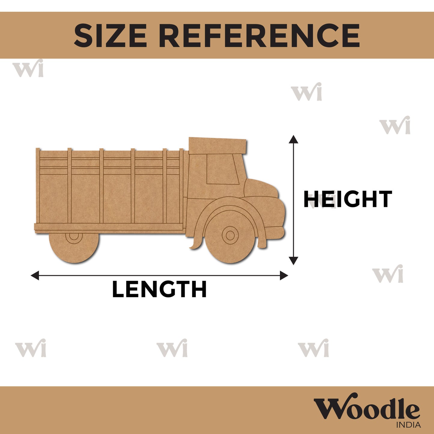 Truck Pre Marked MDF Design 2