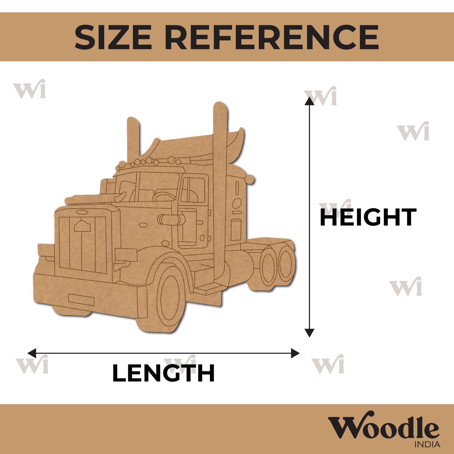 Truck Pre Marked MDF Design 6