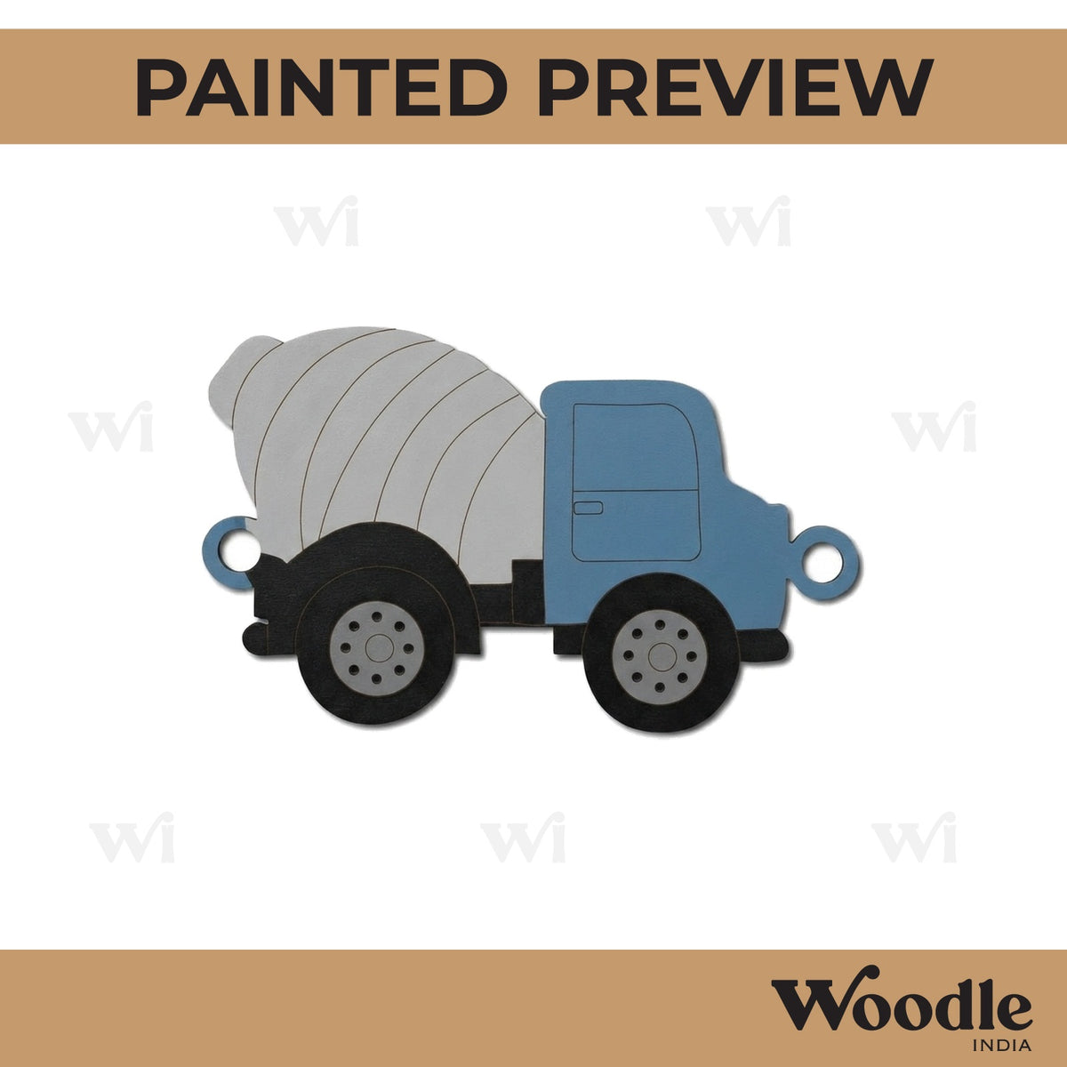 Truck Rakhi Pre Marked MDF Design 1