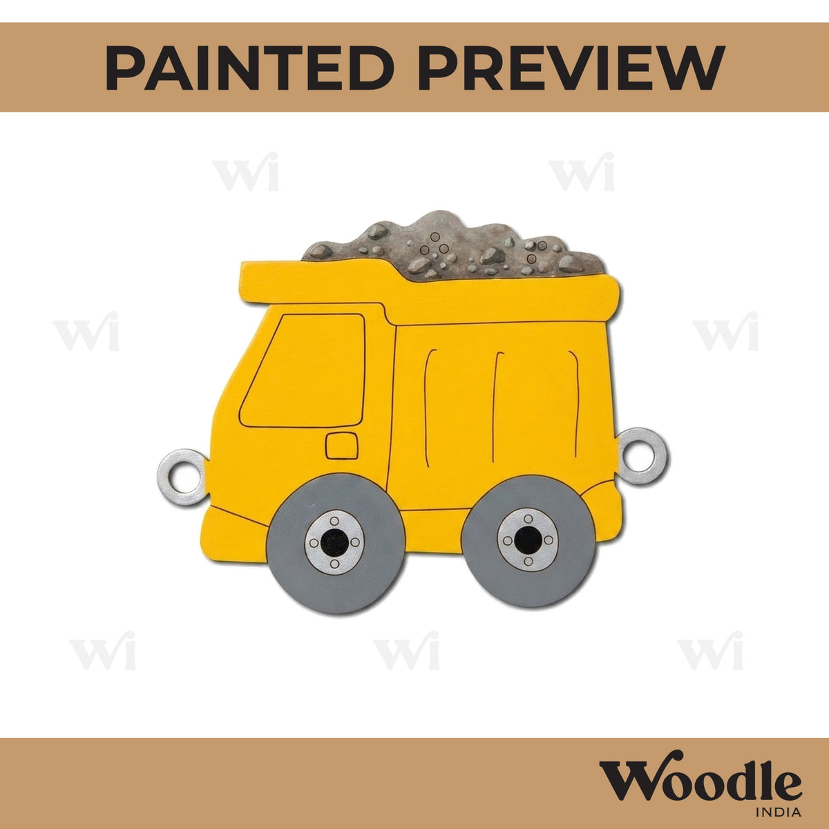 Truck Rakhi Pre Marked MDF Design 2