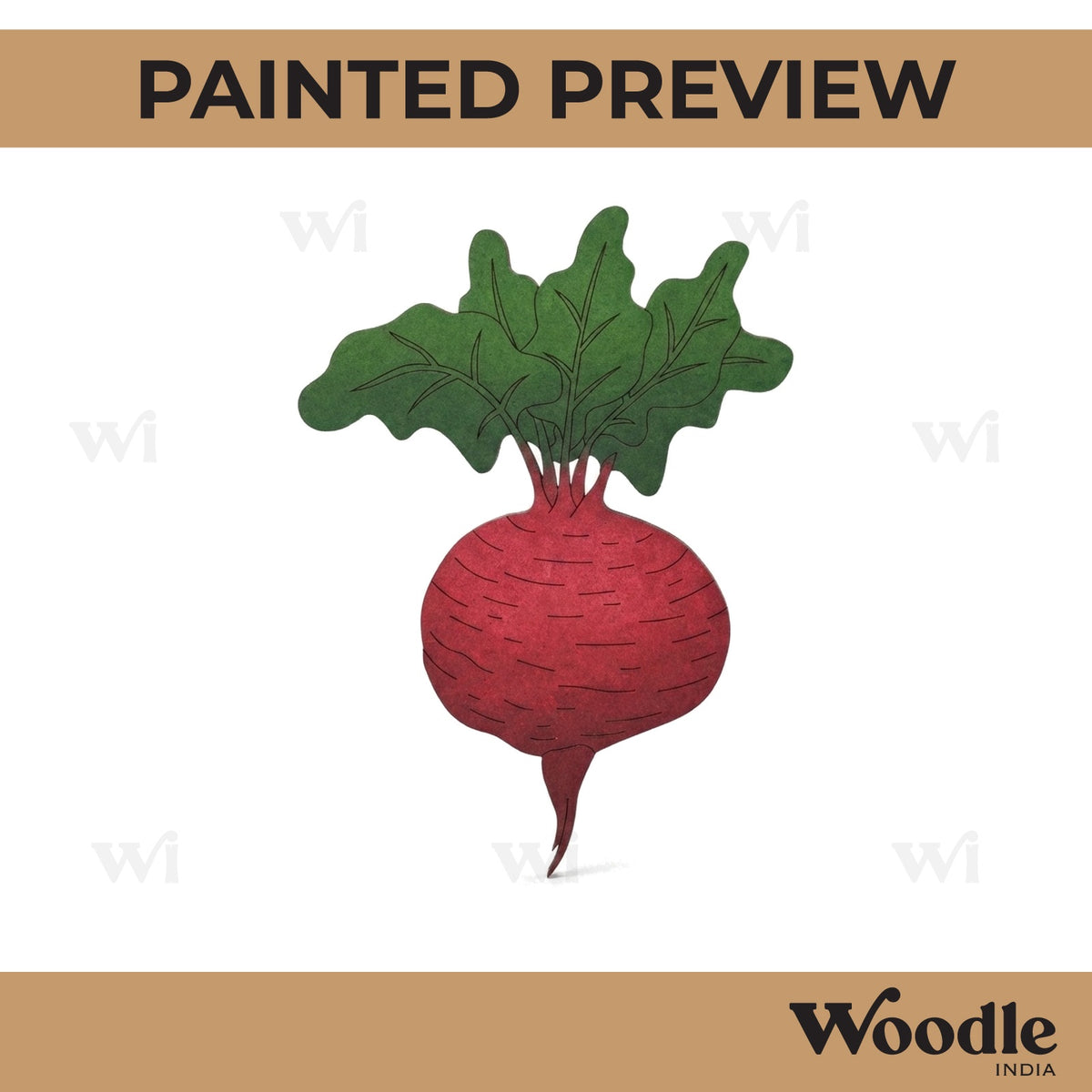 Turnip Pre Marked MDF Design 2