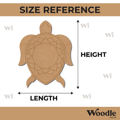 Turtle Mandala Pre Marked MDF Design 1