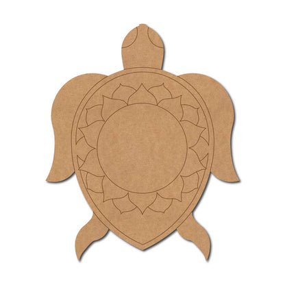 Turtle Mandala Pre Marked MDF Design 1
