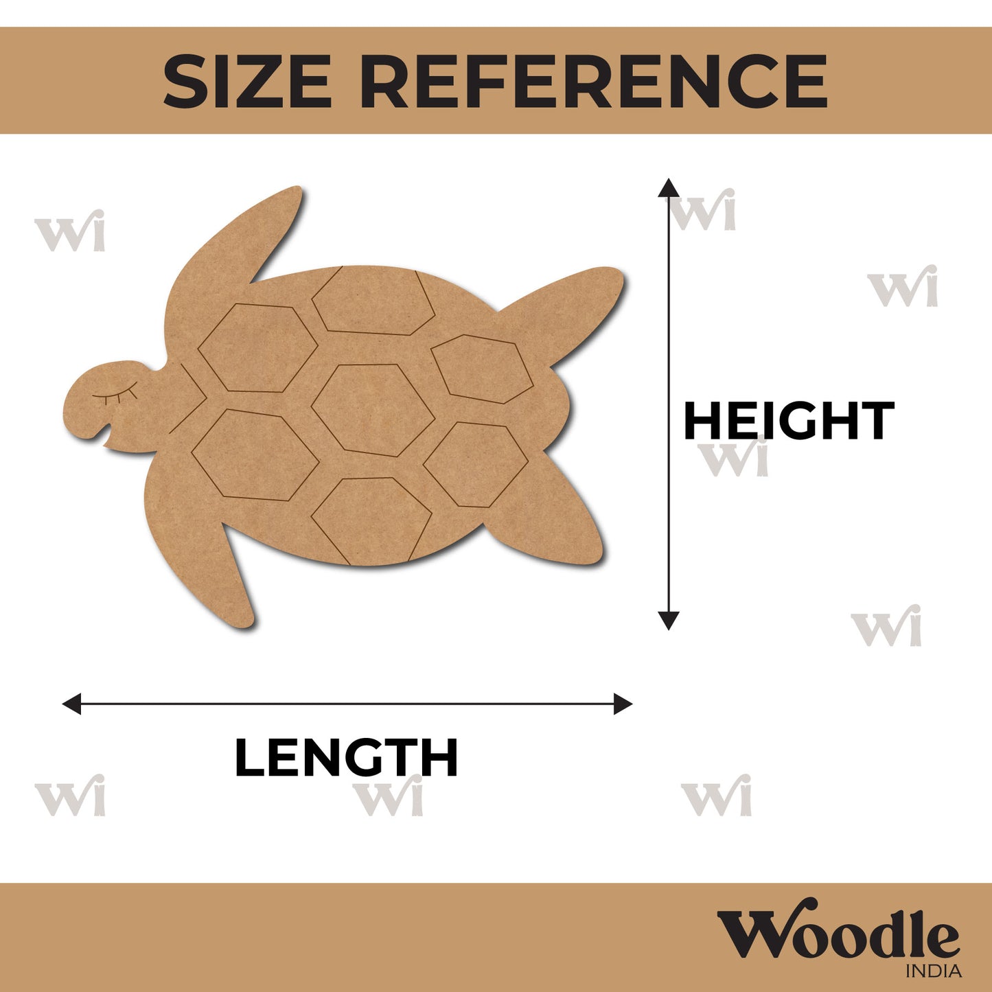 Turtle Pre Marked MDF Design 7