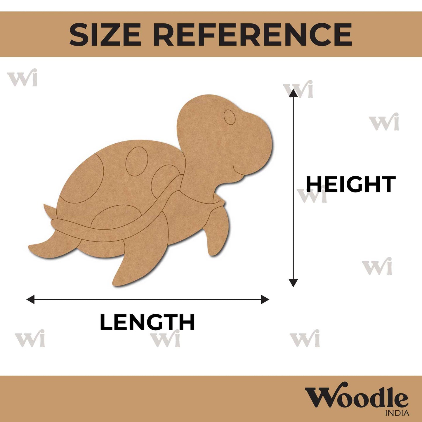 Turtle Pre Marked MDF Design 8