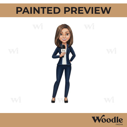 Tv Reporter Pre Marked MDF Design 1