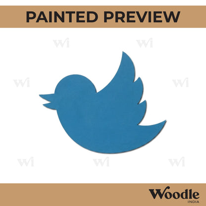 Twitter Bird Cutout MDF Design 1