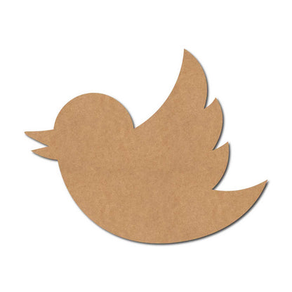 Twitter Bird Cutout MDF Design 1