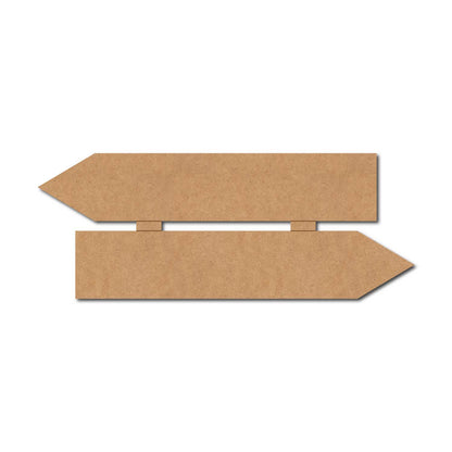Two Arrow Plank Nameplate MDF Design 1