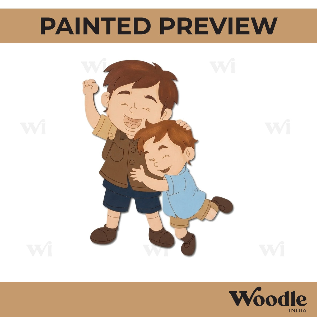 Two Boys Pre Marked MDF Design 2