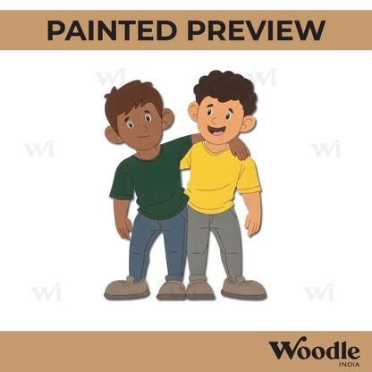 Two Boys Pre Marked MDF Design 3